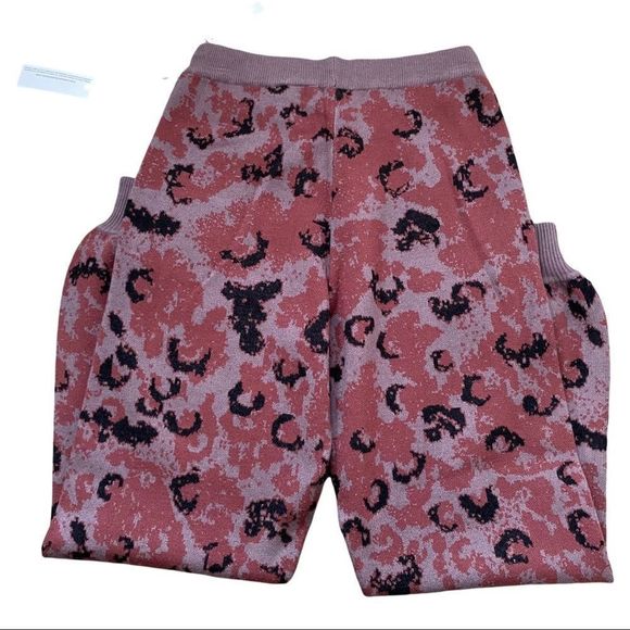 NWT Cupcakes and Cashmere animal print knit lounge pants jogger pants size small - Picture 4 of 6